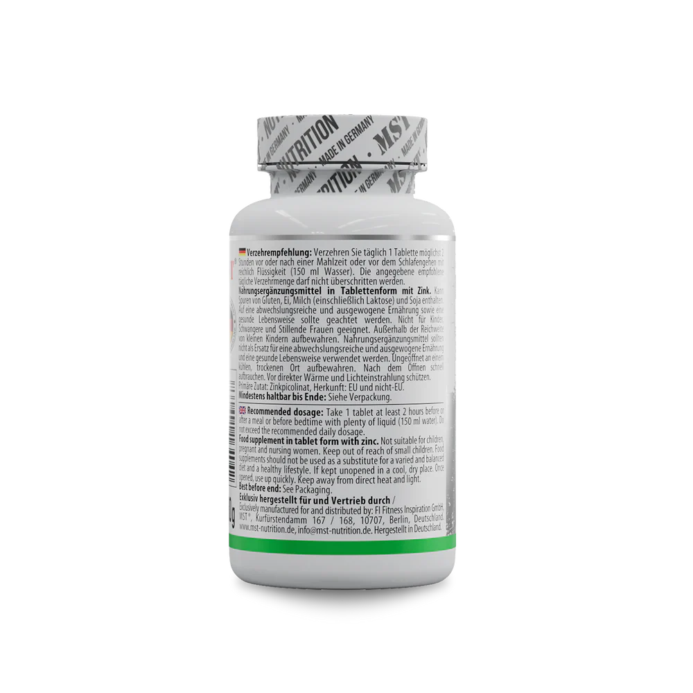 MST Zinc Picolinate 100tabs — Tabs view 3