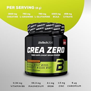 BIOTECHUSA Crea ZERO 320g Apelsin — Orange — Powder view 2