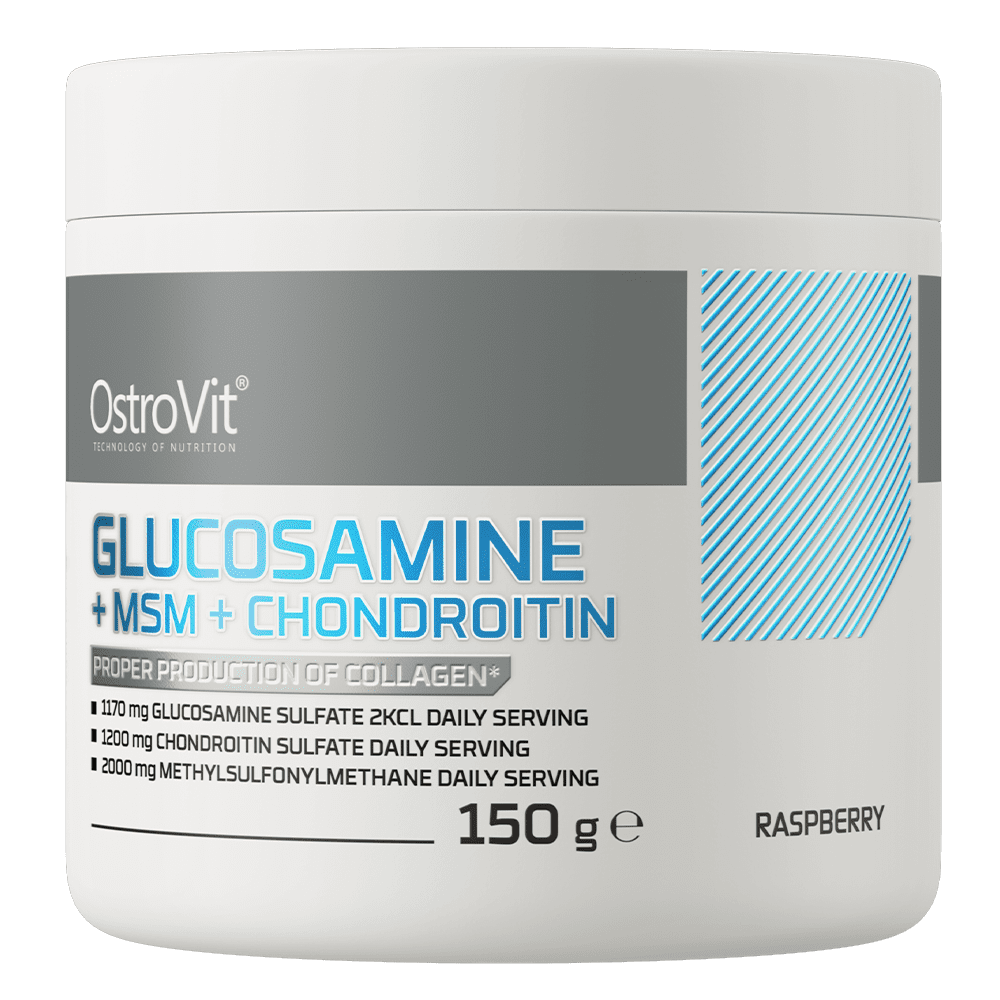 OstroVit Glucosamine + MSM + Chondroitin 150g Vaarikas