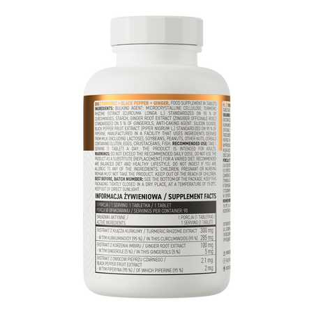 OstroVit Turmeric + Black pepper + Ginger 90tabs — Capsules view 3