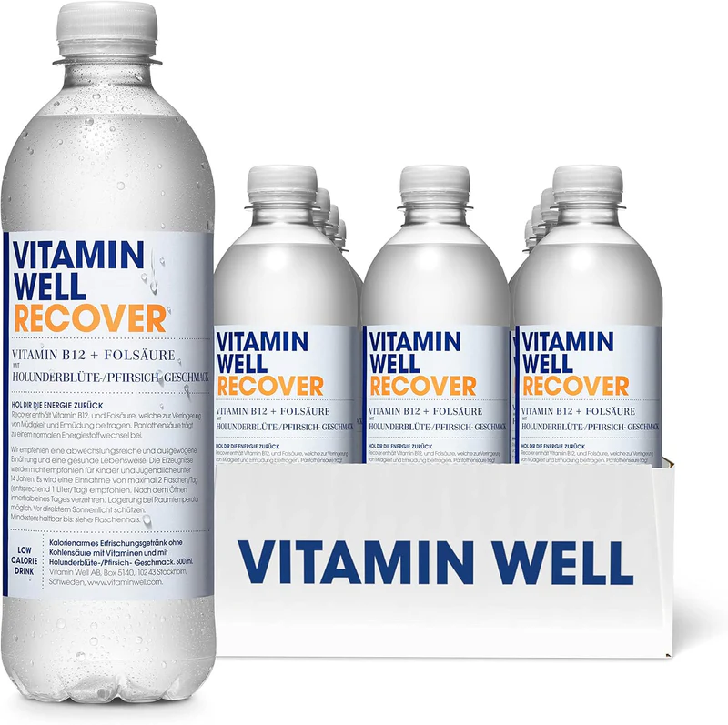 Vitamin Well Recover 500ml + pant A — Apple Elderflower — Liquid view 2