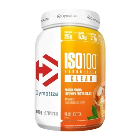 Dymatize ISO 100 Hydrolyzed Clear Whey protein 900g Virsik