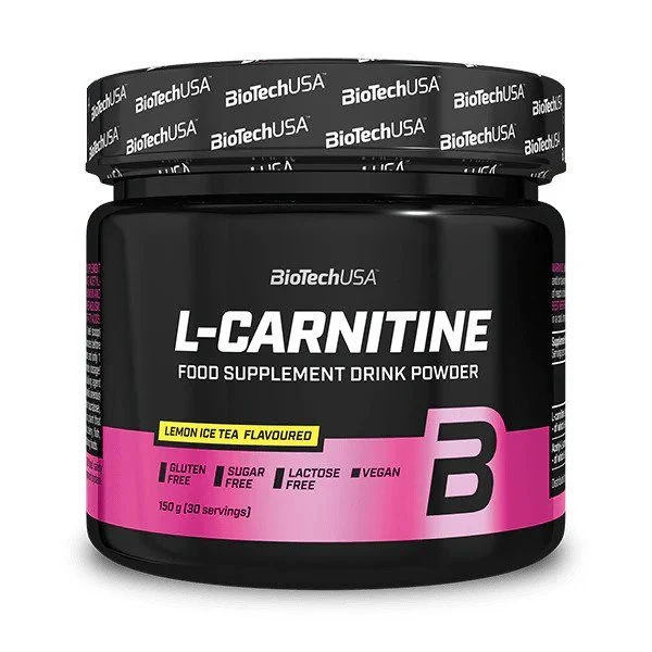 BIOTECHUSA L-Carnitine drink powder 150g Sidruni jäätee