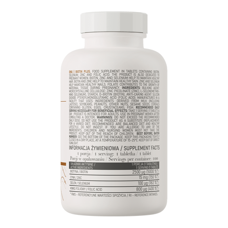 OstroVit Biotin Plus 100tabs — Tabs view 3