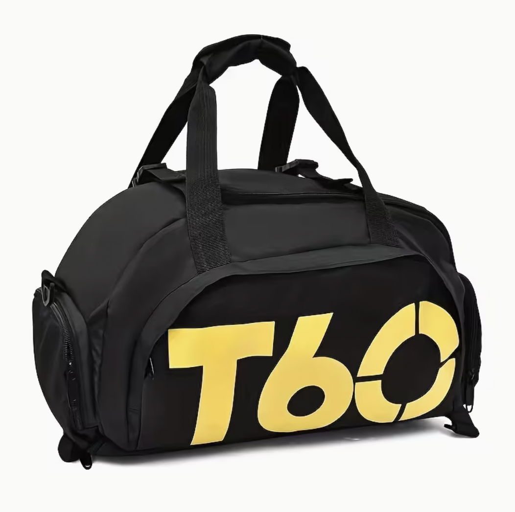 Sports bag T60 black and orange (Must ja oranž) TM