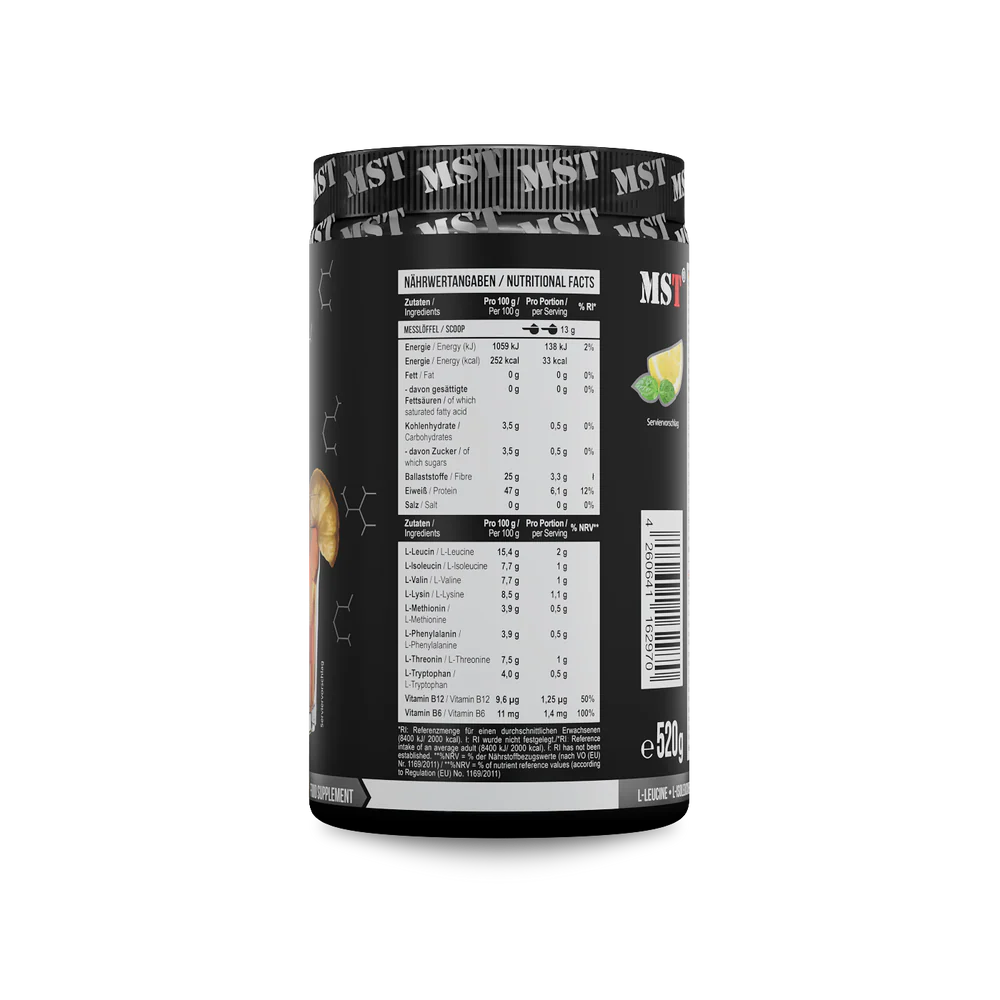 MST BCAA EAA 40serv Sidrunijäätee — Lemon — Powder view 2