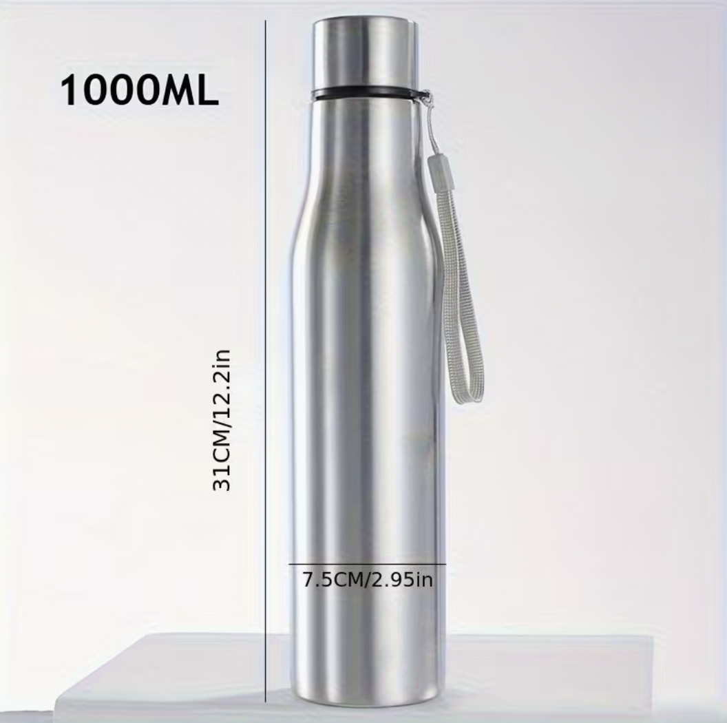 Suur roostevabast terasest veepudel 1000ml