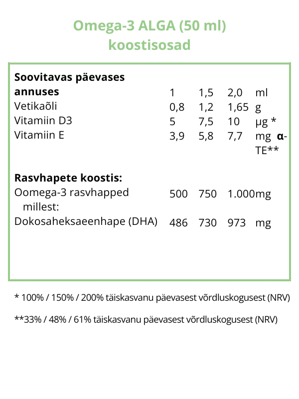 Omega-3 Alga, õli + jelly komplekt — Capsules view 5
