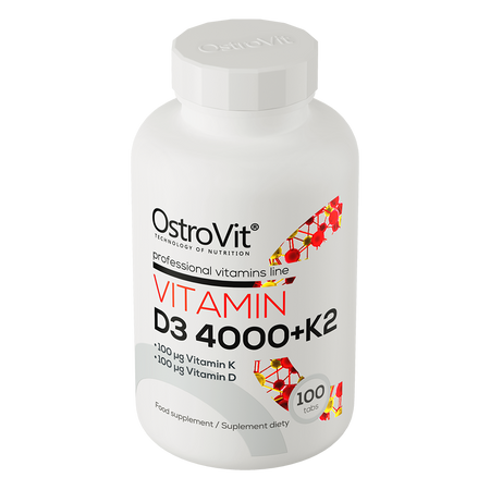 OstroVit Vitamin D3 4000 IU + K2 100tabs — Tabs view 2