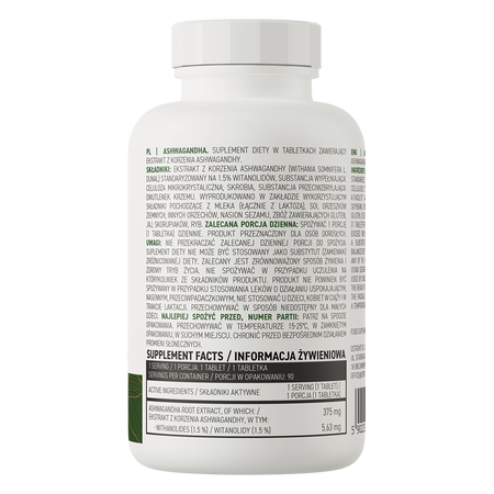 OstroVit Ashwagandha VEGE 90tabs — Tabs view 3