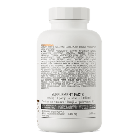 OstroVit Brewer’s Yeast 200tabs — Tabs view 3