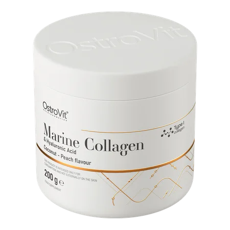 Marine Collagen + Hyaluronic Acid 200 g coconut and peach Kookos-virsik — Peach — Powder view 2